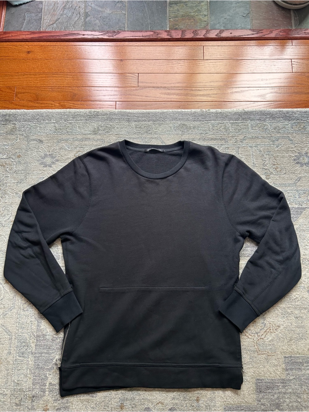 John Elliott Villain Crew Sweatshirt Black